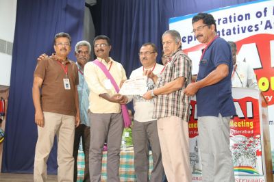 Greetings for achieving more than 1000 membership by Madurai  Sub Unit, TNMSRA

