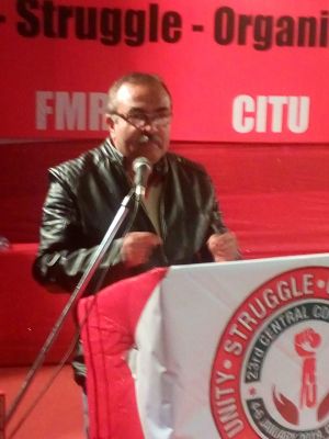 Santanu Chatterjee General Secretary FMRAI addressing
23 Central Conference  held at  Dibrugarh on 4-6 January 2019
